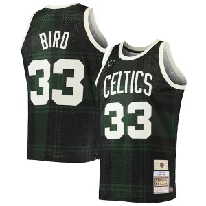 Larry Bird Boston Celtics 1985/86 Hardwood Classics Uninterrupted Elegant Swingman Jersey Black