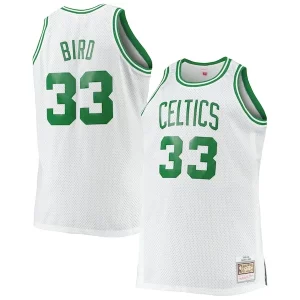 Larry Bird Boston Celtics Big Unique & Tall 1985/86 Hardwood Classics Swingman Jersey White