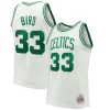 Larry Bird Boston Celtics Hardwood Classics Chic 1985/86 Swingman Jersey White/Kelly Green