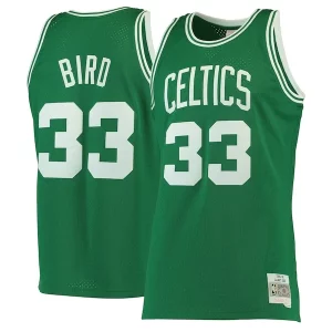 Larry Bird Boston Celtics Hardwood Classics Swingman Jersey Kelly Green/White Premium