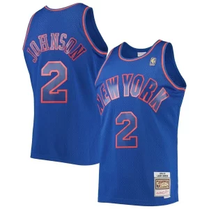 Larry Johnson New York Knicks 1996/97 Hardwood Classics Swingman Jersey Premium Blue