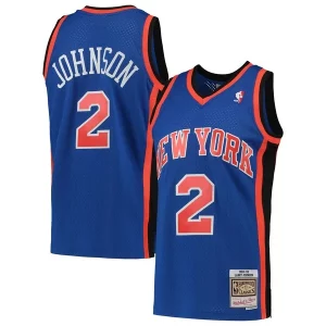 Larry Johnson New York Knicks 1998/99 Hardwood Classics Swingman Jersey Unique Blue