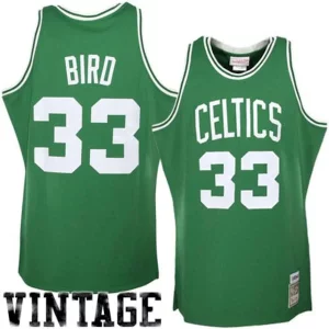 Larry Trendy Bird Boston Celtics 1985/86 Hardwood Classics Authentic Jersey Kelly Green