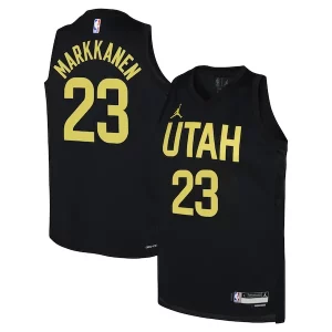 Lauri Markkanen Utah Jazz Jordan Brand Youth Swingman Eye - catching Jersey Statement Edition Black
