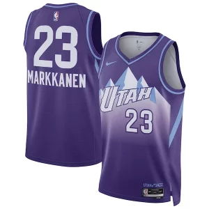 Lauri Markkanen Utah Jazz Nike Unisex 2024/25 Swingman Gorgeous Player Jersey City Edition Purple