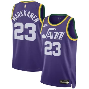 Lauri Markkanen Utah Jazz Nike Unisex Chic 2023/24 Swingman Replica Jersey Classic Edition Purple