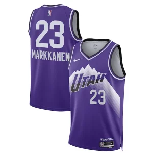 Lauri Markkanen Utah Jazz Nike Unisex Eye - catching 2023/24 Swingman Jersey Purple City Edition