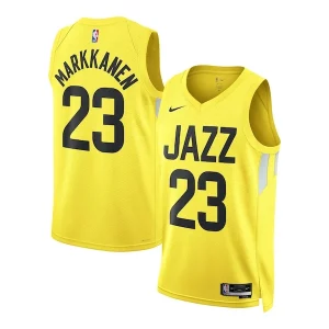 Lauri Markkanen Utah Jazz Nike Unisex Swingman Jersey Icon Chic Edition Gold