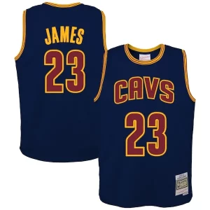 LeBron James Chic Cleveland Cavaliers Youth 2008/09 Hardwood Classics Swingman Jersey Navy