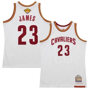 LeBron James Cleveland Cavaliers 2015/16 Hardwood Classics Gorgeous Authentic Jersey White