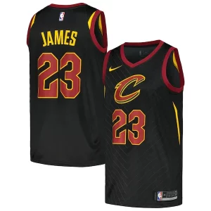 LeBron James Cleveland Cavaliers Nike Swingman Elegant Player Jersey Statement Edition Black