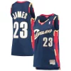 LeBron James Cleveland Cavaliers Women's Hardwood Classics Swingman Fabulous Jersey Navy