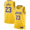 LeBron James Los Angeles Lakers Nike Unisex Swingman Jersey Icon Edition Gold/White Premium