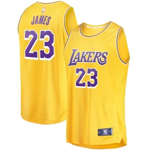 LeBron James Los Angeles Lakers Youth Fast Break Player Jersey Icon Premium Edition Gold