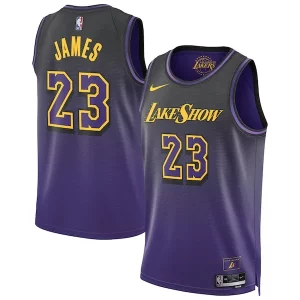 LeBron James Los Elegant Angeles Lakers Nike Unisex 2024/25 Swingman Player Jersey City Edition Purple