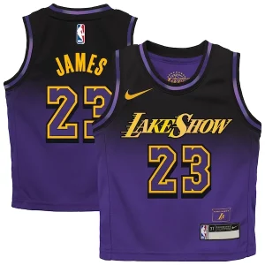 LeBron James Stylish Los Angeles Lakers Nike Toddler 2024/25 Swingman Player Jersey City Edition Purple