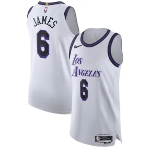 LeBron Premium James Los Angeles Lakers Nike 2022/23 Authentic Jersey City Edition White