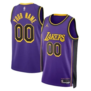 Los Angeles Lakers Jordan Brand Unisex Gorgeous 2022/23 Swingman Custom Jersey Statement Edition Purple
