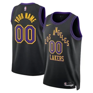 Los Angeles Lakers Nike Gorgeous Unisex 2023/24 Custom Swingman Jersey Black City Edition
