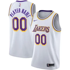 Los Angeles Lakers Nike Trendy 2020/21 Swingman Custom Jersey Association Edition White