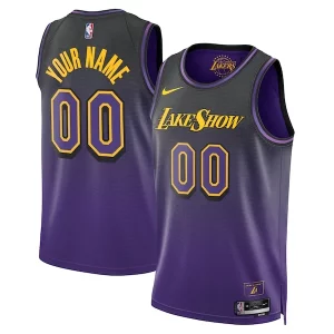 Los Angeles Lakers Nike Unisex 2024/25 Custom Swingman Jersey Unique City Edition Purple
