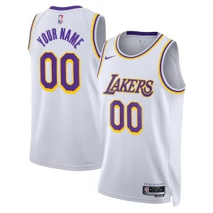 Los Angeles Lakers Nike Unisex Swingman Custom Chic Jersey White Association Edition