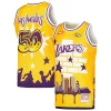 Los Angeles Lakers x Tats Cru Hardwood Unique Classics Fashion Jersey Gold