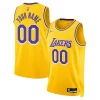 Los Fabulous Angeles Lakers Nike 2021/22 Diamond Swingman Custom Jersey Icon Edition Gold