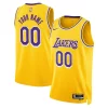 Los Stylish Angeles Lakers Nike Unisex Swingman Custom Jersey Gold Icon Edition