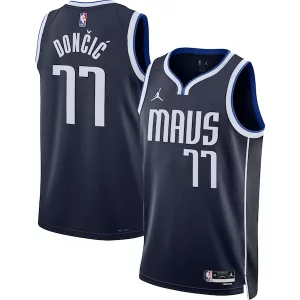 Luka Dončić Dallas Mavericks Jordan Brand Unisex Swingman Jersey Statement Trendy Edition Navy