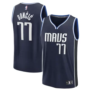 Luka Dončić Dallas Mavericks Men's Fast Break Player Jersey Statement Edition Unique Navy