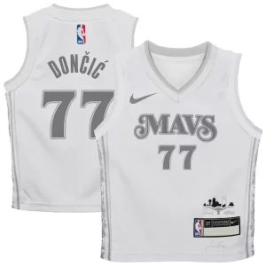 Luka Dončić Dallas Mavericks Nike Preschool 2024/25 Chic Swingman Player Jersey City Edition White