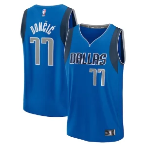 Luka Unique Dončić Dallas Mavericks Fast Break Replica Player Jersey Icon Edition Blue