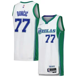 Luka Dončić Eye - catching Dallas Mavericks Nike Swingman Player Jersey City Edition White