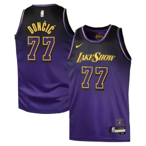 Luka Dončić Los Angeles Lakers Nike City Edition Eye - catching Swingman Jersey 2024 Purple