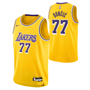 Luka Dončić Los Angeles Stylish Lakers Nike Unisex Swingman Jersey Icon Edition Gold
