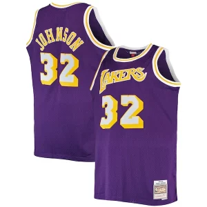Magic Johnson Los Angeles Lakers Big & Tall 1984/85 Trendy Hardwood Classics Swingman Jersey Purple