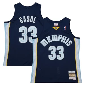 Marc Gasol Memphis Grizzlies 2008/09 Hardwood Classics Swingman Throwback Gorgeous Jersey Navy