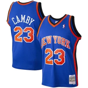 Marcus Camby New York Knicks 1998/99 Hardwood Classics Swingman Jersey Blue Premium