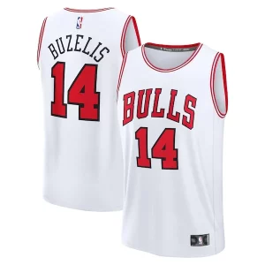 Matas Buzelis Chicago Bulls Fast Break Replica Player Jersey Association Edition White Premium