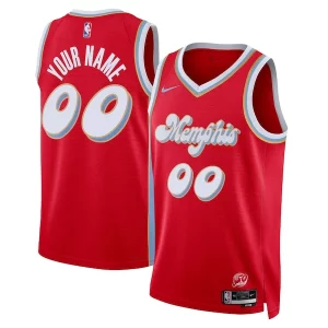 Memphis Grizzlies Elegant Nike Unisex 2024/25 Custom Swingman Jersey City Edition Red