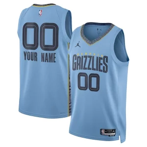 Memphis Grizzlies Jordan Brand Unisex 2022/23 Swingman Custom Jersey Elegant Statement Edition Blue