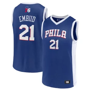 Men's Joel Embiid Royal Philadelphia 76ers Player Gorgeous Jersey