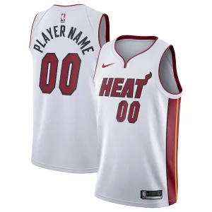 Miami Heat Nike 2020/21 Swingman Custom Jersey Association Edition Premium White