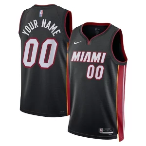Miami Heat Nike Fabulous Unisex Swingman Custom Jersey Black Icon Edition