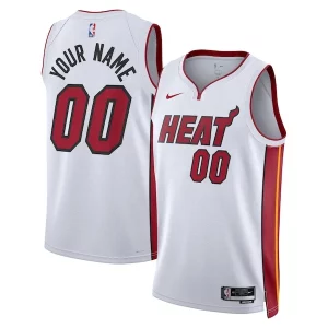 Miami Heat Nike Trendy Unisex Swingman Custom Jersey White Association Edition
