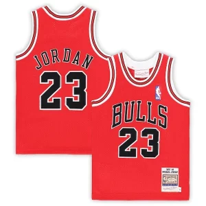 Michael Jordan Chicago Bulls Chic Toddler 1997/98 Hardwood Classics Authentic Jersey Red/Black/White