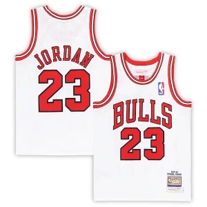 Michael Jordan Chicago Bulls Preschool 1997/98 Hardwood Eye - catching Classics Authentic Jersey White/Black/Red
