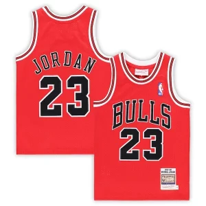 Michael Jordan Chicago Bulls Preschool Eye - catching 1997/98 Hardwood Classics Authentic Jersey Red/Black/White