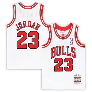Michael Jordan Chicago Bulls Toddler 1997/98 Hardwood Classics Authentic Trendy Jersey White/Black/Red